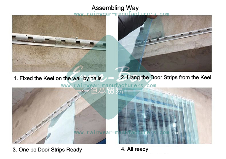 strip door kit butchers curtains